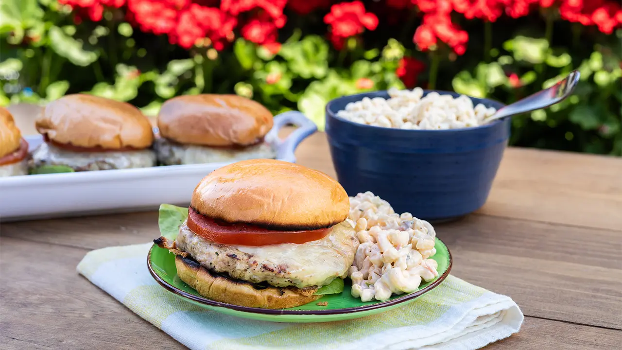 Best Grilled Chicken Cheddar Burgers