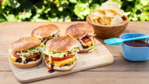 Grilled BBQ Cheeseburgers