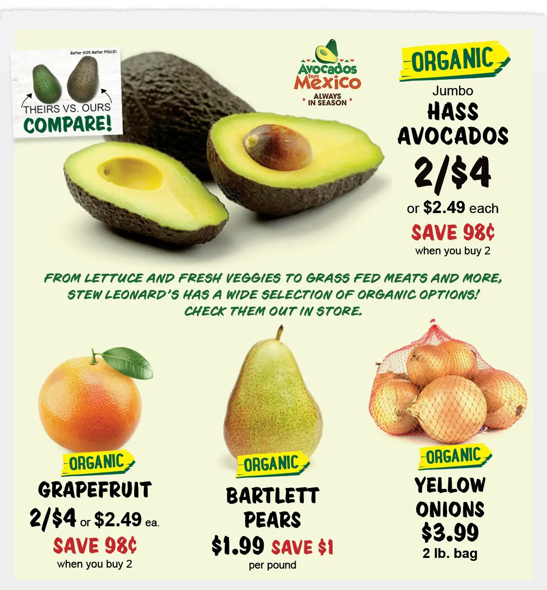 Stew Leonard's Weekly Specials - April 22, 2026