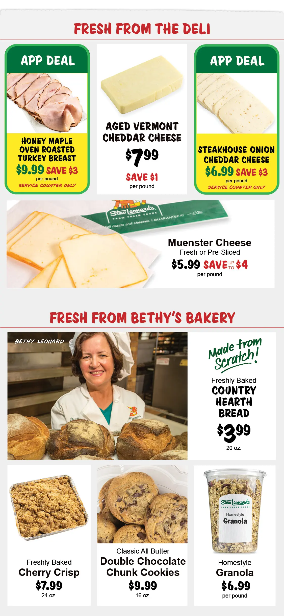 Stew Leonard's Weekly Specials - June 10, 2026