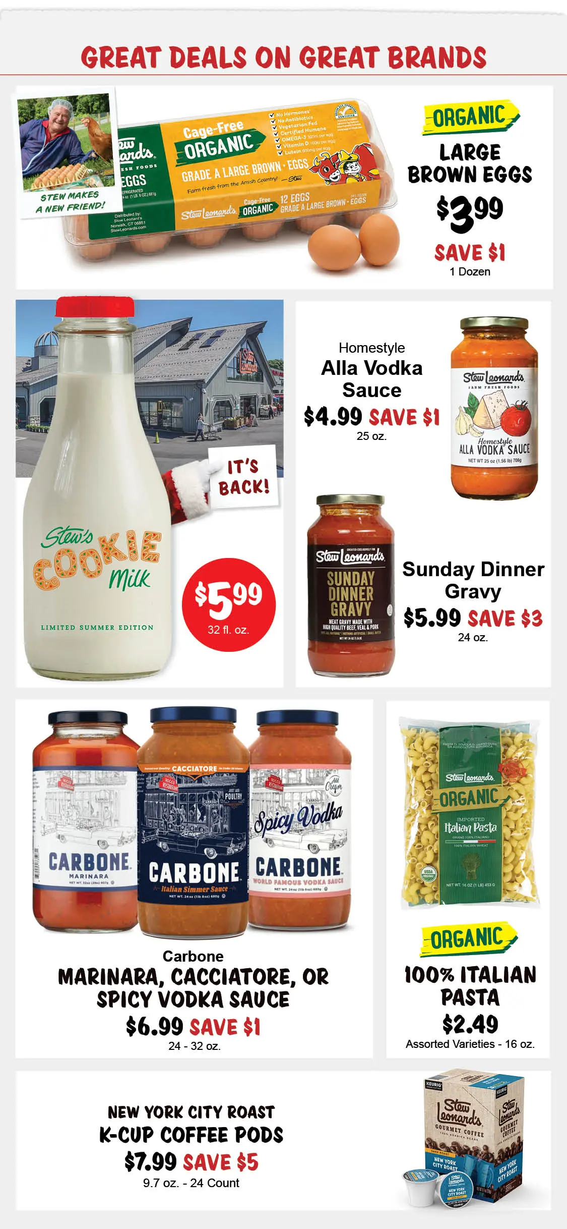 Stew Leonard's Weekly Specials - July 8, 2026