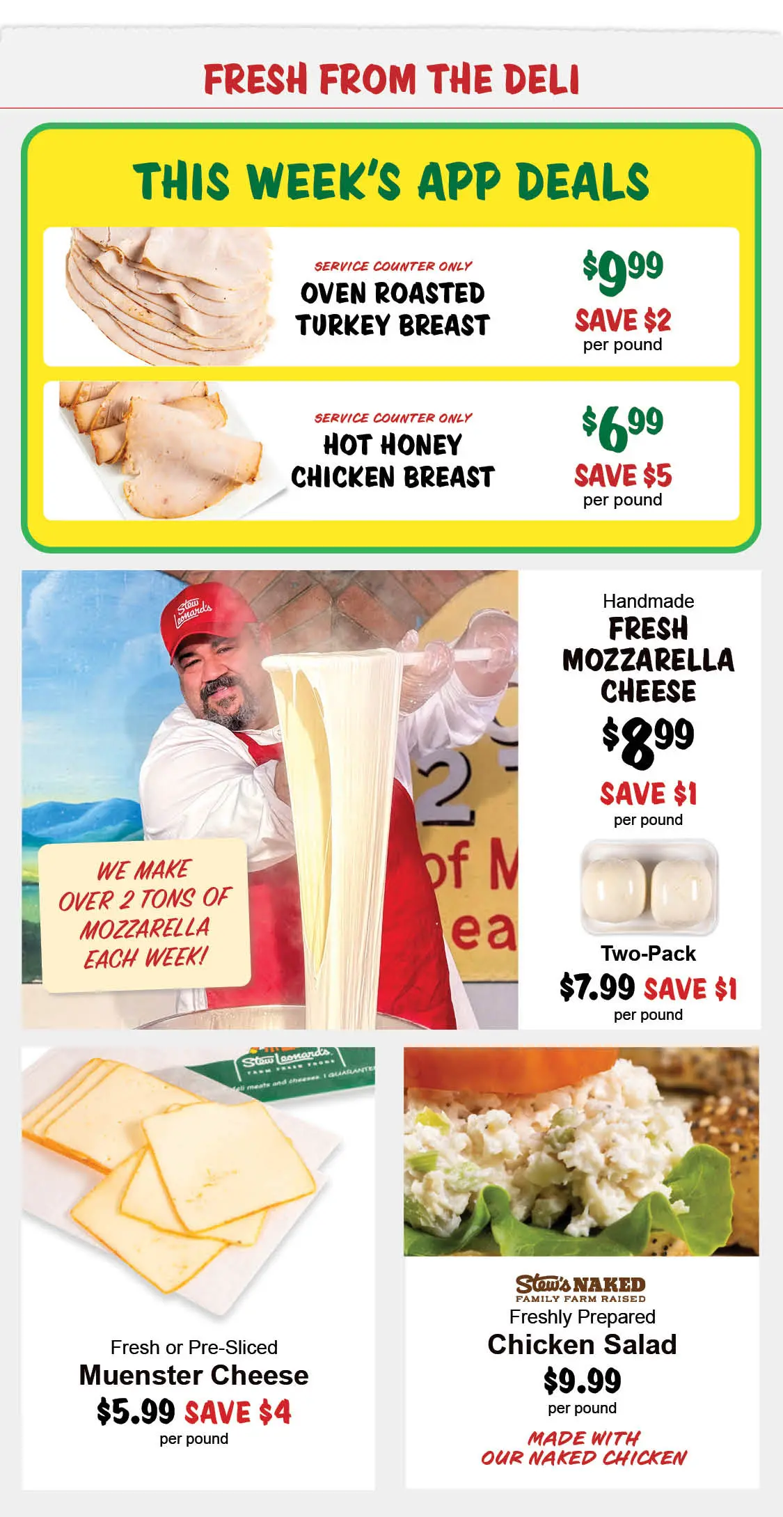 Stew Leonard's Weekly Specials - July 8, 2026