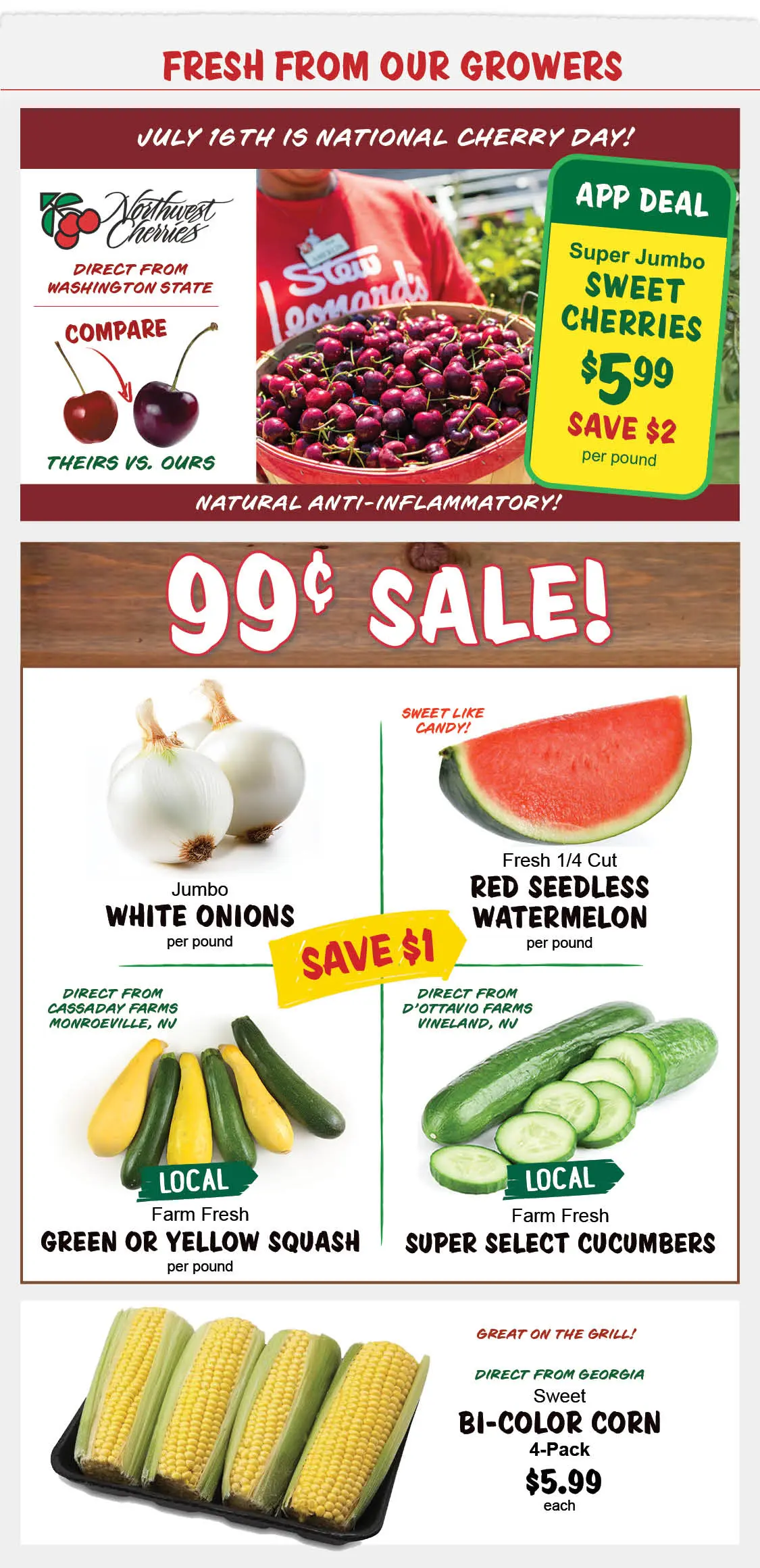 Stew Leonard's Weekly Specials - July 15, 2026