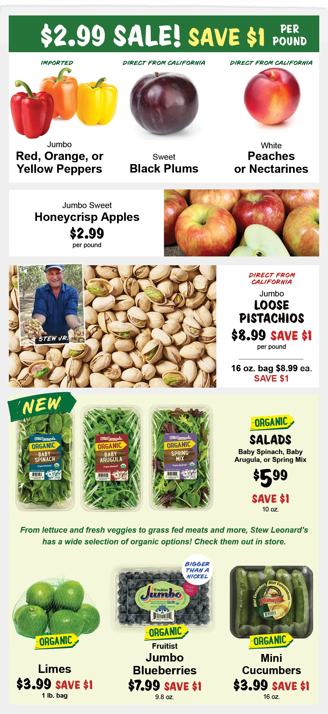 Stew Leonard's Weekly Specials - July 15, 2026