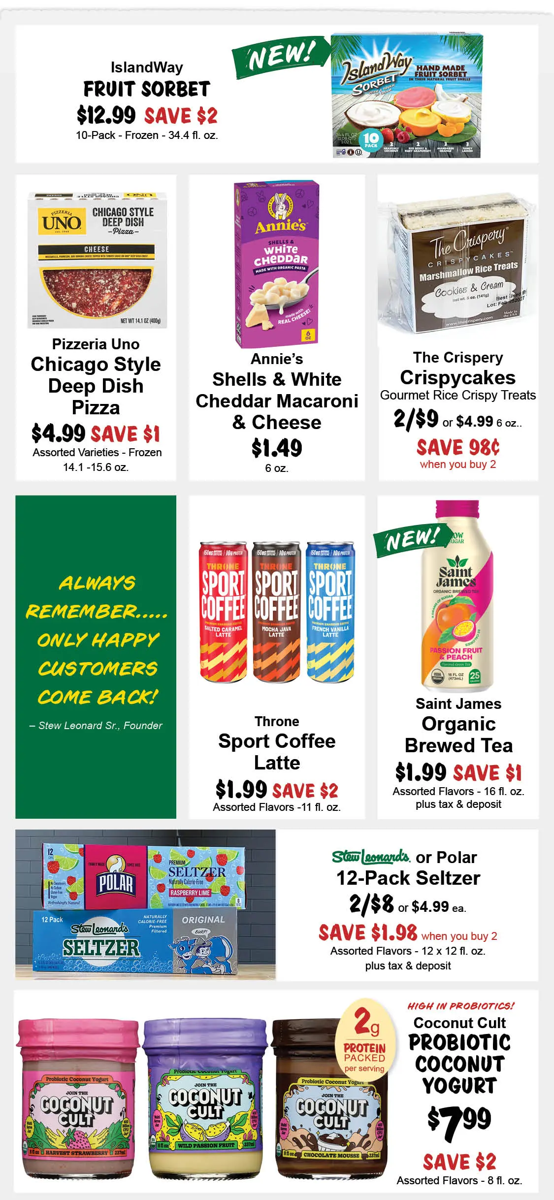 Stew Leonard's Weekly Specials - July 15, 2026