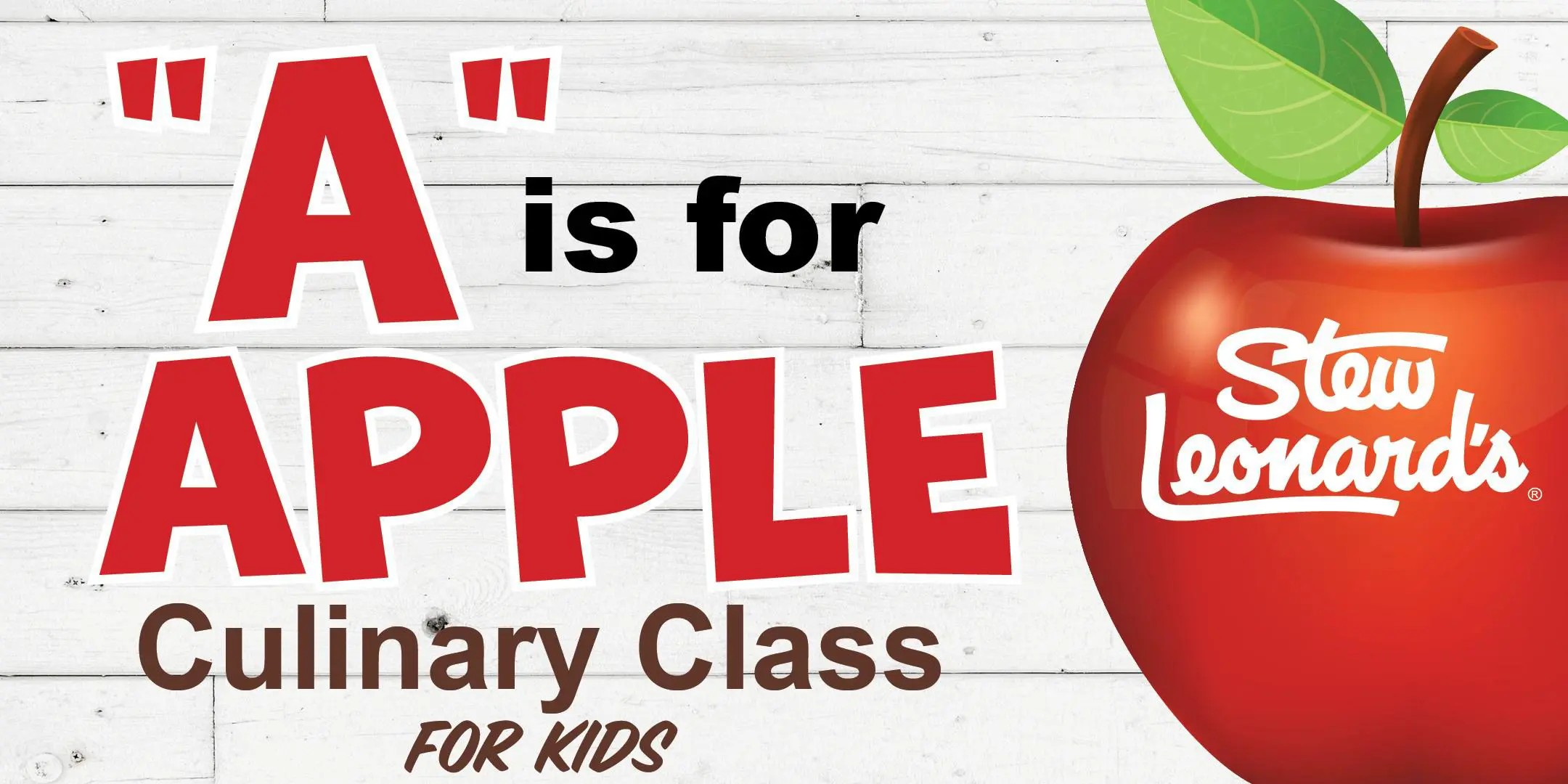 “A” is for Apple Culinary Class for Kids