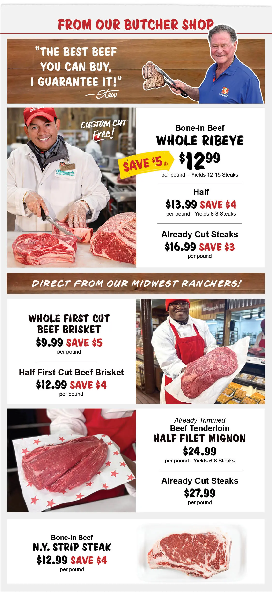 Stew Leonard's Weekly Specials - September 9, 2026