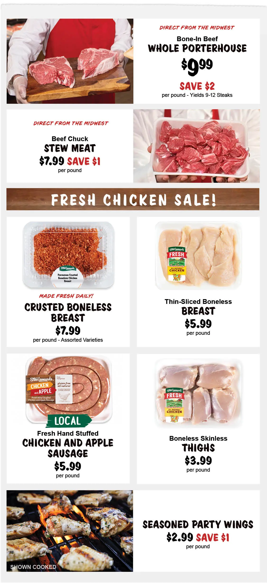 Stew Leonard's Weekly Specials - September 9, 2026