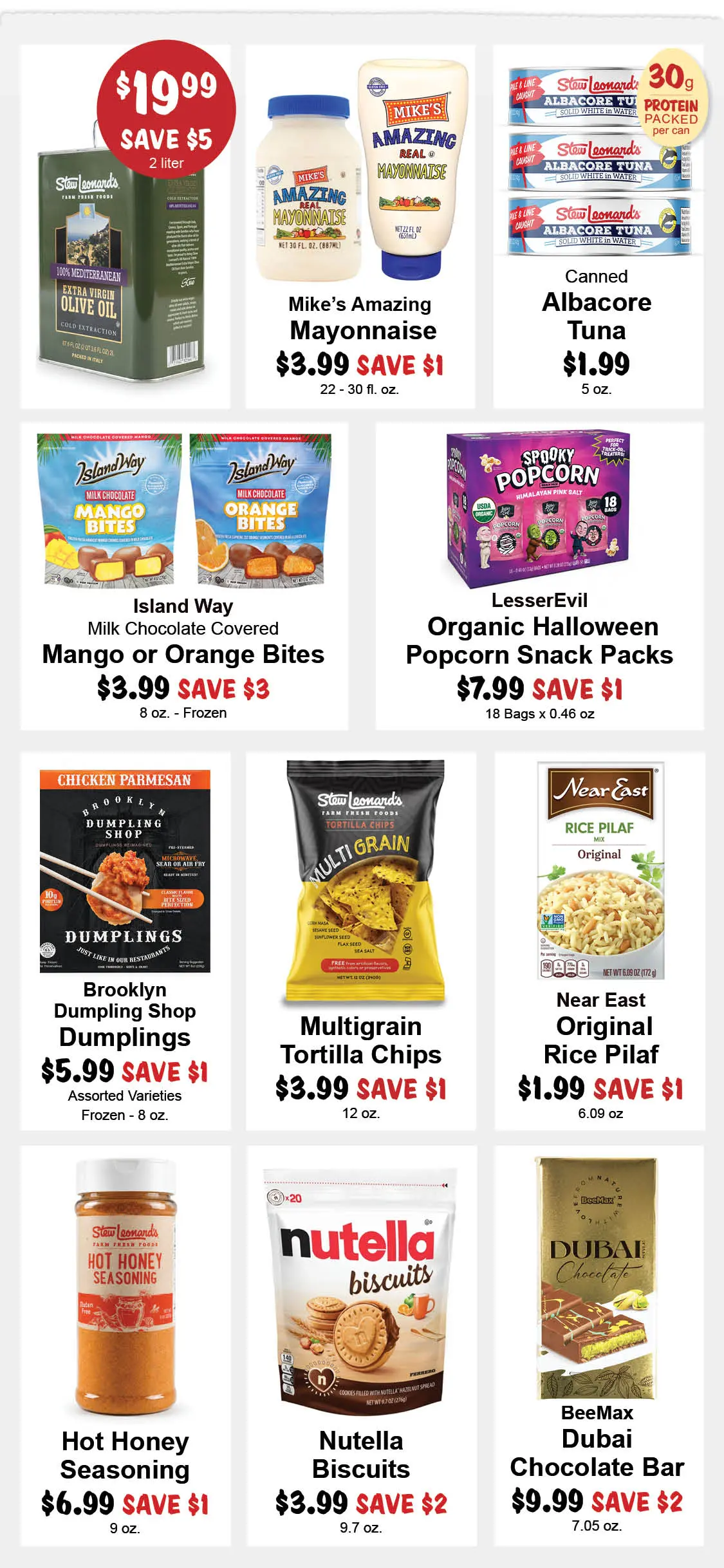 Stew Leonard's Weekly Specials - September 9, 2026