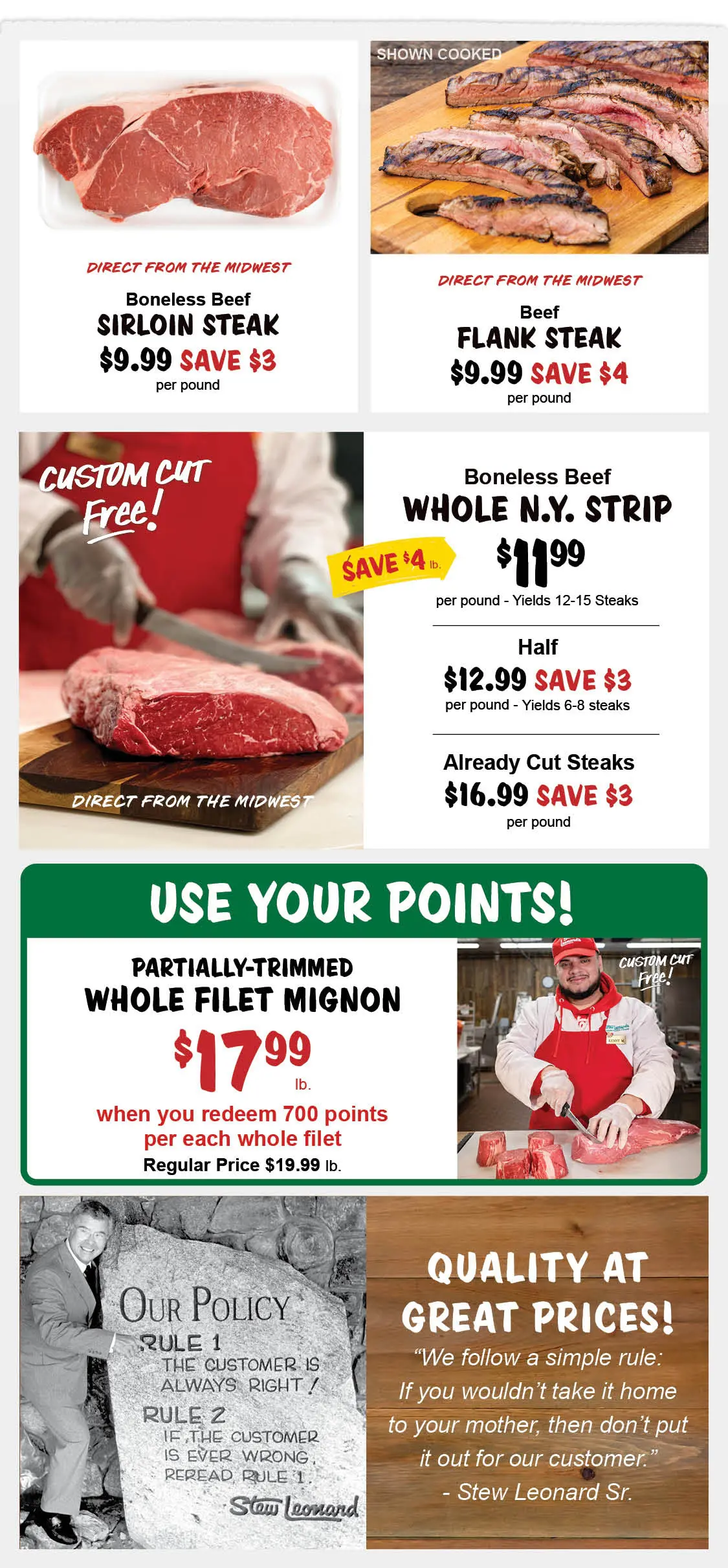 Stew Leonard's Weekly Specials - September 30, 2026