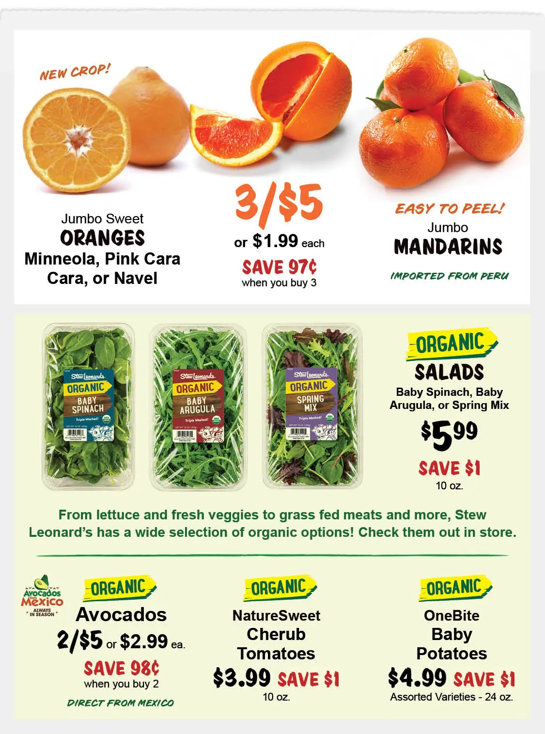 Stew Leonard's Weekly Specials - September 30, 2026