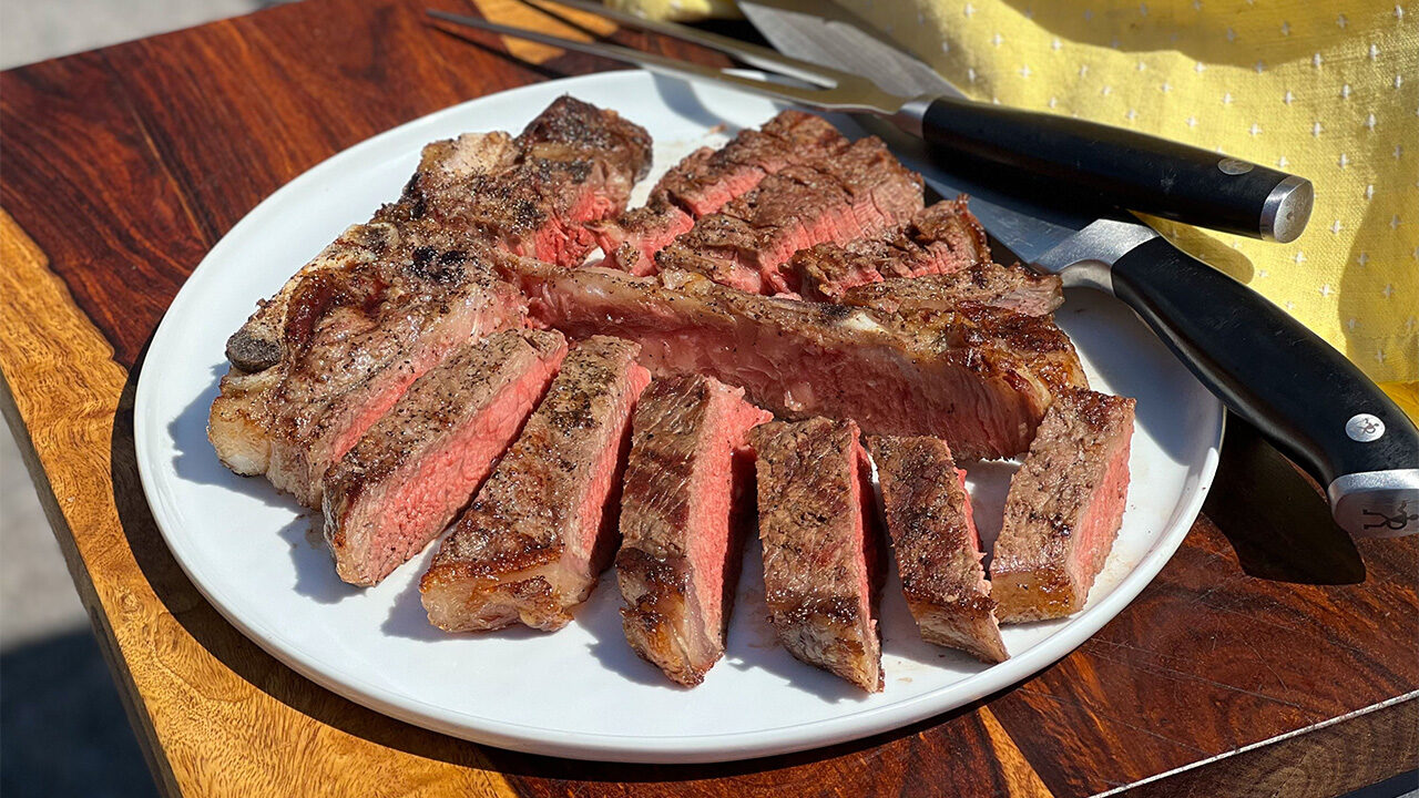 Porterhouse Steak with Herb Butter