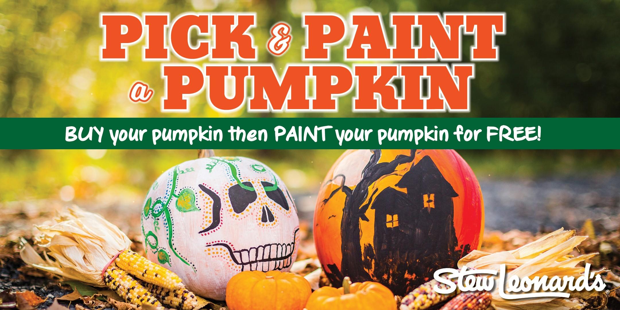 Pick & Paint a Pumpkin Stew Leonard’s Clifton
