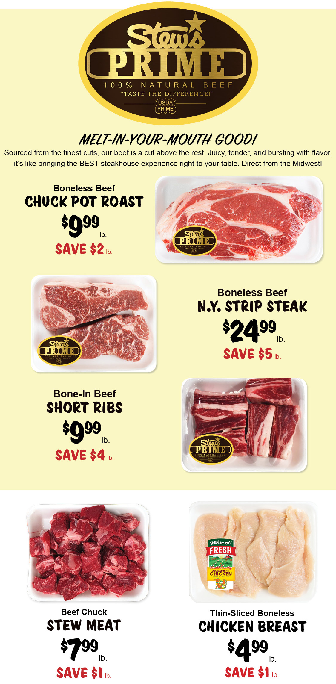 Stew Leonard's Weekly Specials - 11052025