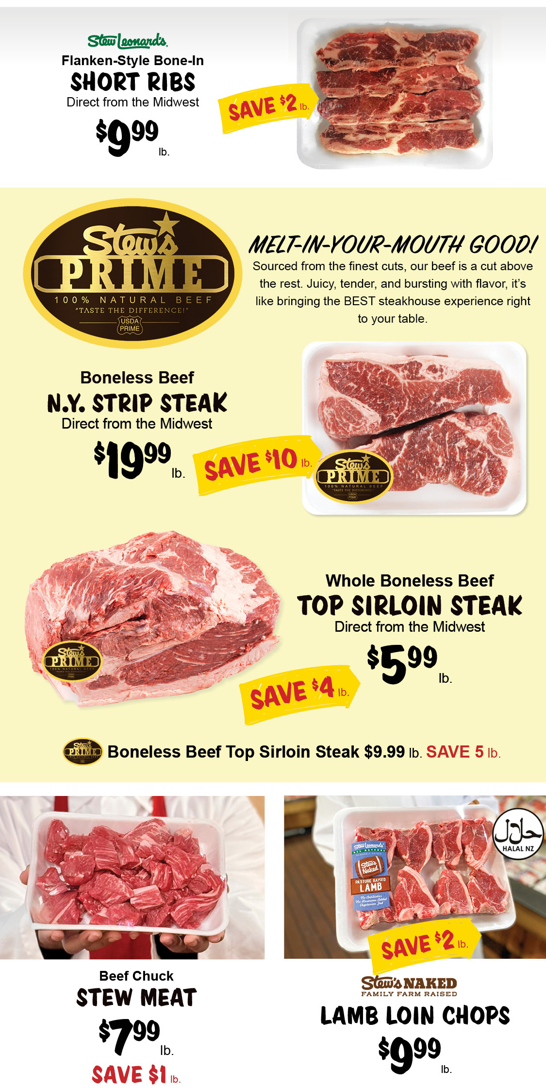 Stew Leonard's Weekly Specials - November 12