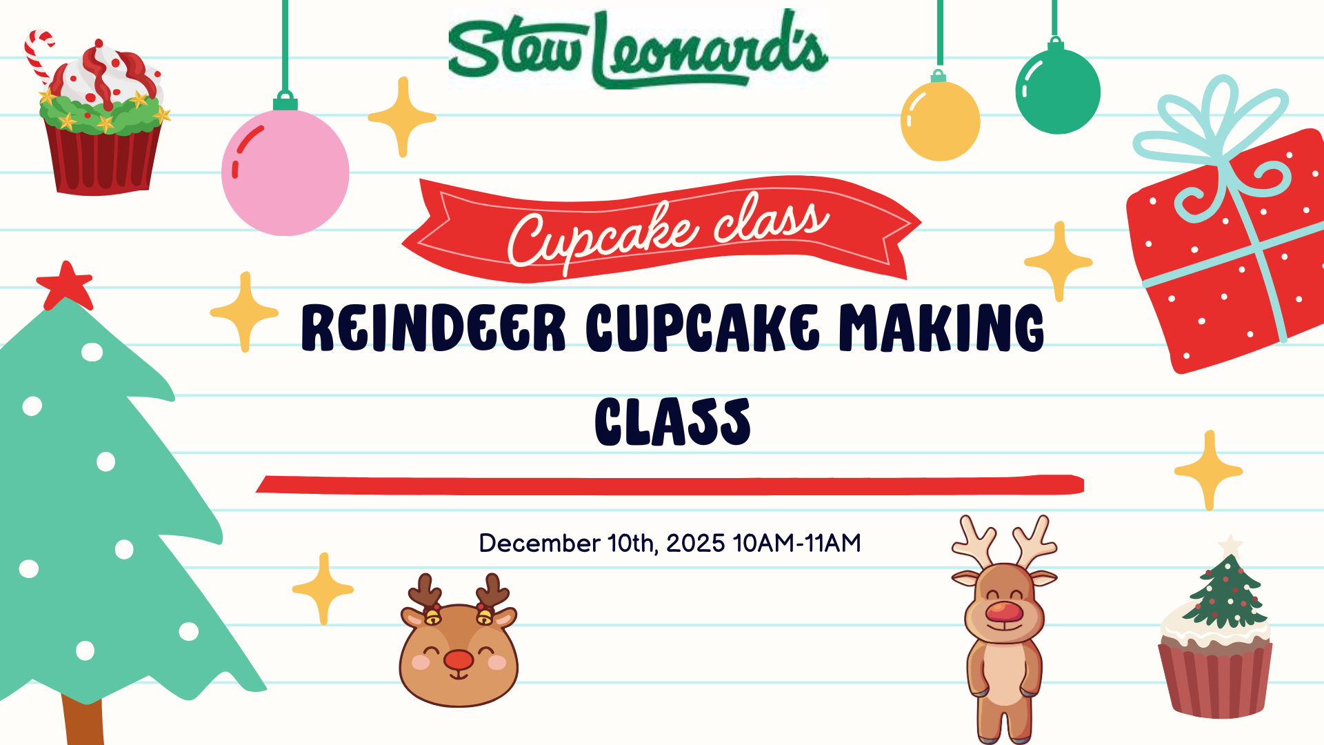 Reindeer Cupcake making class