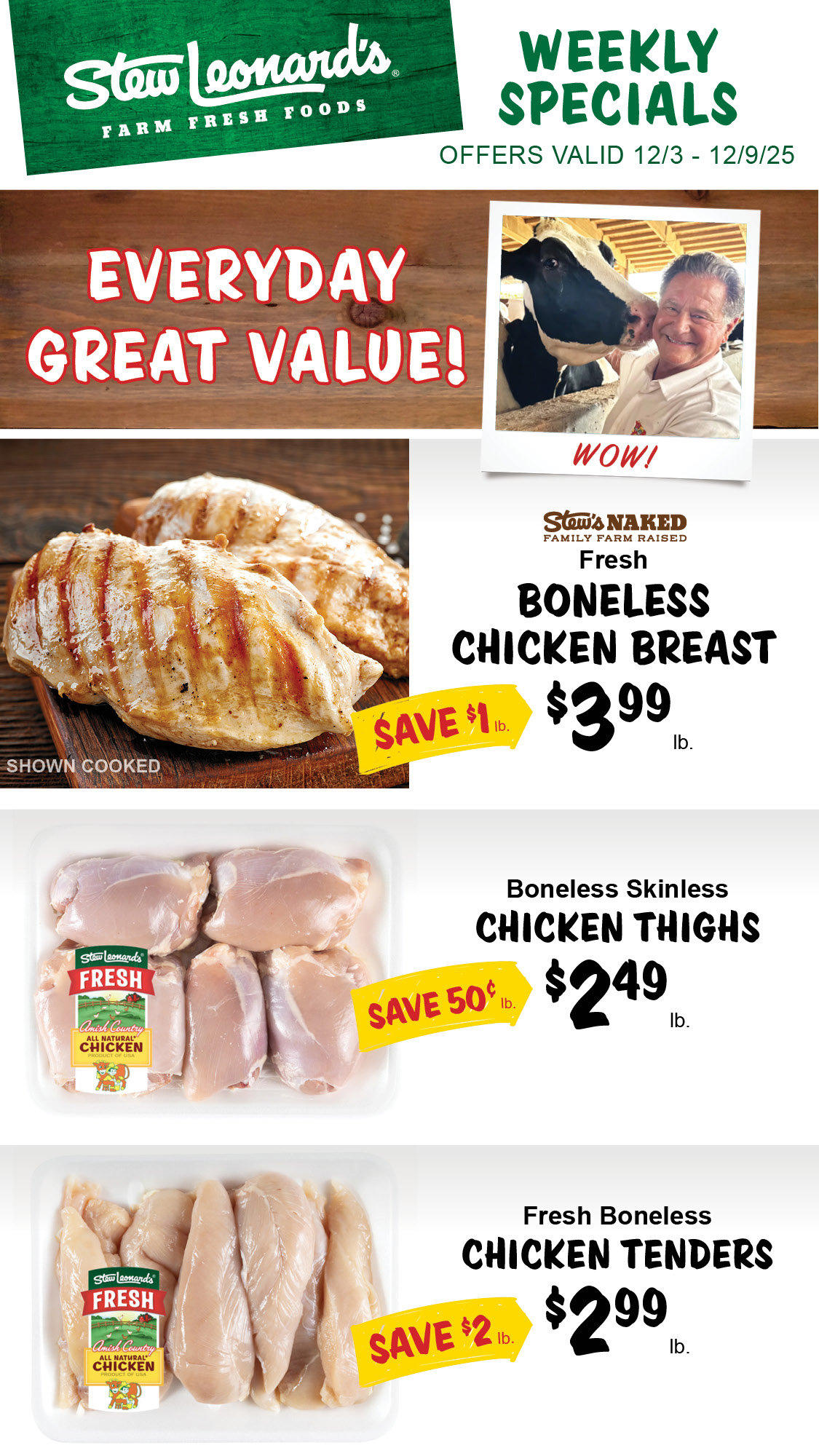 Stew Leonard's Weekly Specials - December 3