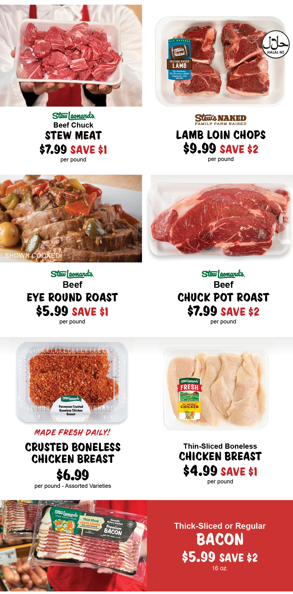 Stew Leonard's Weekly Specials - 1-07-2026